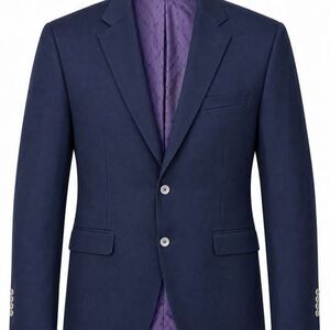 Samuelsohn Super 120s Wool Navy Blue Suit Jacket 50 Long